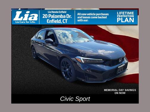 CRYSTAL BLACK 2026 Honda Civic Sport