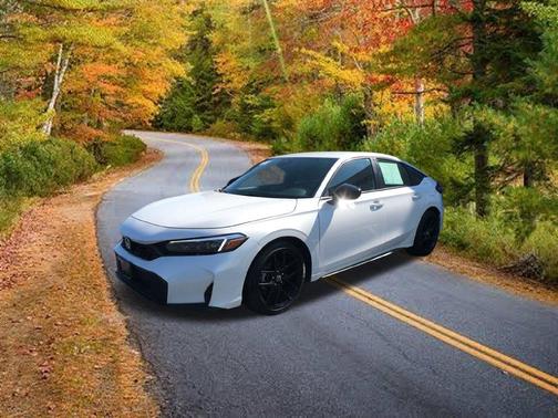 PLATINUM WHITE 2025 Honda Civic Sport