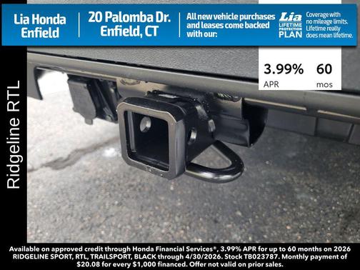 Modern Steel Metallic 2026 Honda Ridgeline RTL