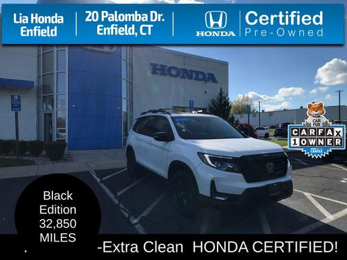 PLATINUM WHITE 2024 Honda Passport AWD Black