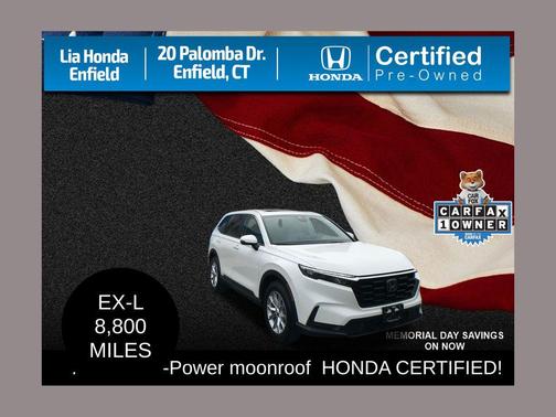 Platinum White Pearl 2025 Honda CR-V EX-L AWD