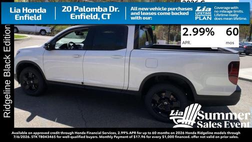 Platinum White Pearl 2026 Honda Ridgeline Black