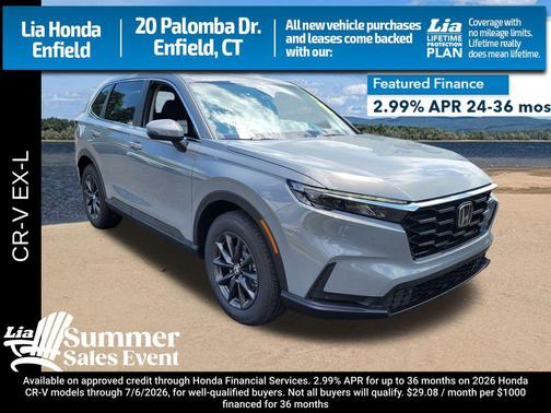 Urban Gray Pearl 2026 Honda CR-V EX-L AWD