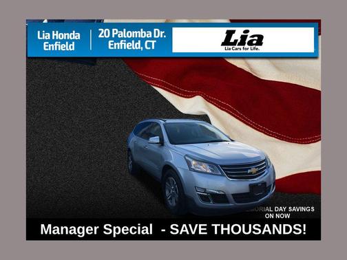 Silver Ice Metallic 2016 Chevrolet Traverse 1LT