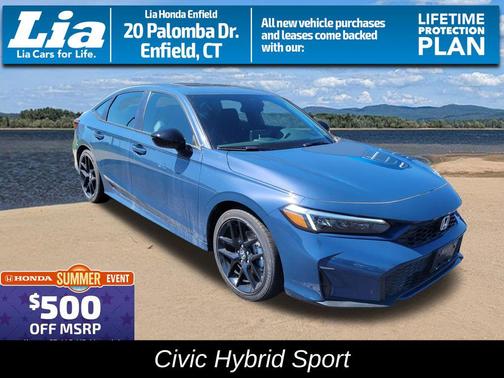 Blue Lagoon Pearl 2026 Honda Civic Hybrid Sport