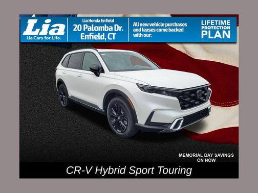 Platinum White Pearl 2026 Honda CR-V Hybrid Sport Touring AWD