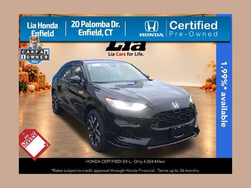 CRYSTAL BLACK 2026 Honda HR-V EX-L