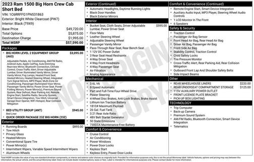 2023 RAM 1500 Big Horn/Lone Star