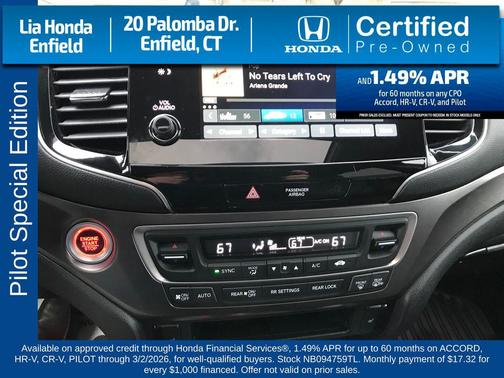 2022 Honda Pilot AWD Special Edition