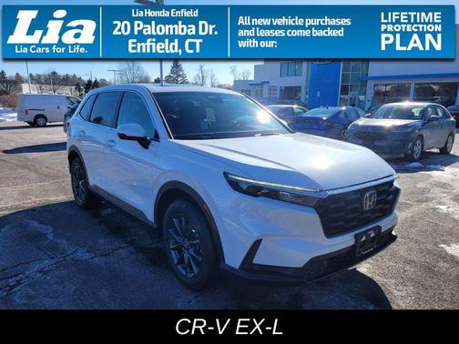 PLATINUM WHITE 2026 Honda CR-V EX-L AWD