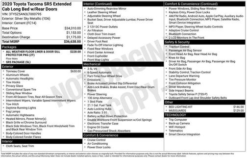 2020 Toyota Tacoma SR5