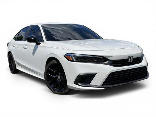 Platinum White Pearl 2022 Honda Civic Sport