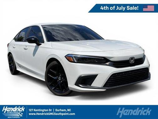 Platinum White Pearl 2022 Honda Civic Sport