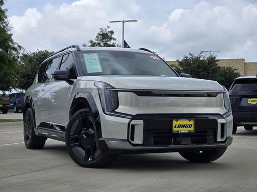 Ivory Silver 2024 Kia EV9 GT-Line