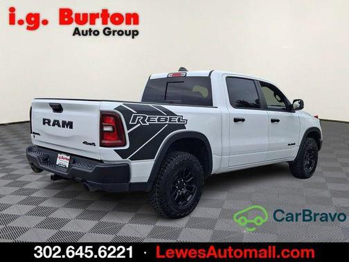 Bright White Clearcoat 2025 RAM 1500 Rebel