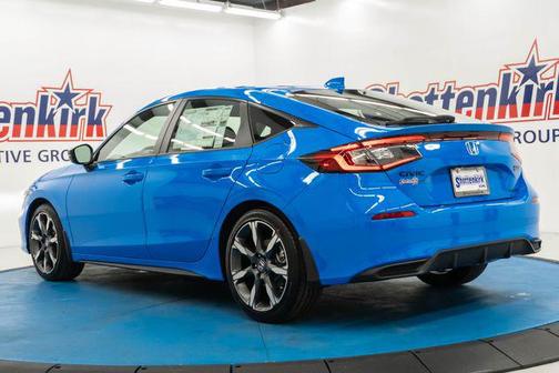 Boost Blue Pearl 2026 Honda Civic Hybrid Sport Touring