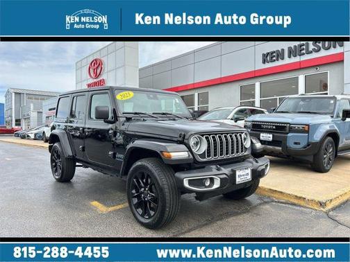 Black Clearcoat 2025 Jeep Wrangler 4xe Sahara