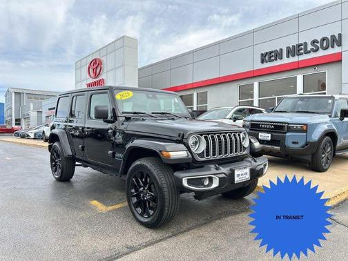 Black Clearcoat 2025 Jeep Wrangler 4xe Sahara
