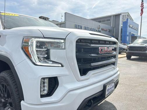 Summit White 2021 GMC Sierra 1500 Elevation