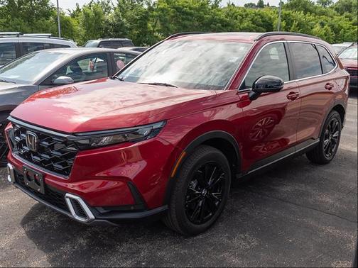Radiant Red Metallic 2025 Honda CR-V Hybrid Sport Touring AWD