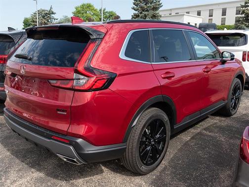 Radiant Red Metallic 2025 Honda CR-V Hybrid Sport Touring AWD