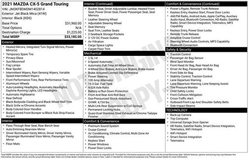 2021 Mazda CX-5 Grand Touring