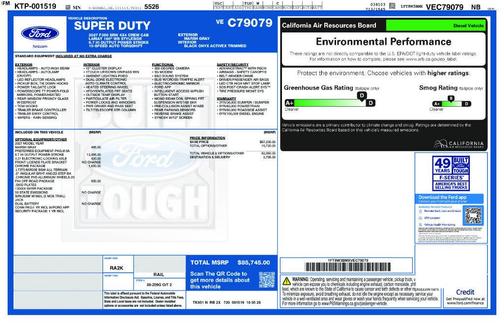 Gray 2027 Ford F-350 Lariat Super Duty