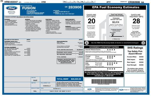 2012 Ford Fusion SEL