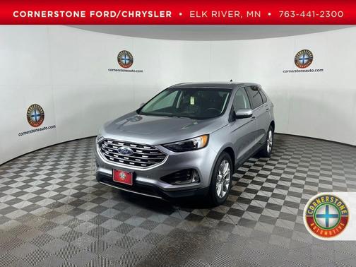 Silver 2024 Ford Edge Titanium