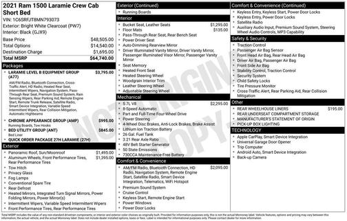 2021 RAM 1500 Laramie