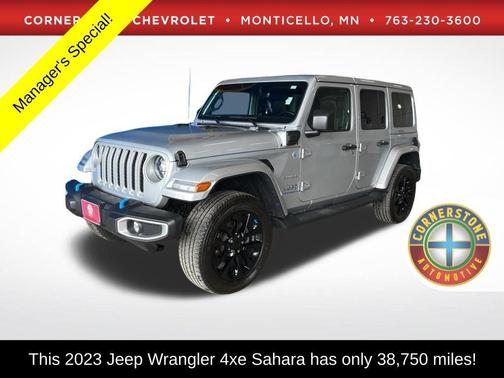 Silver 2023 Jeep Wrangler 4xe Sahara