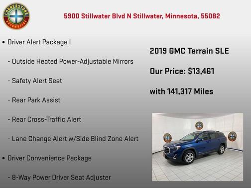 Blue 2019 GMC Terrain SLE