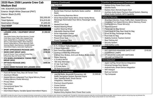 2020 RAM 2500 Laramie