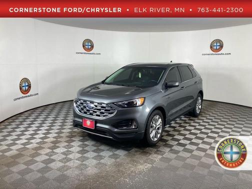 Gray 2024 Ford Edge Titanium