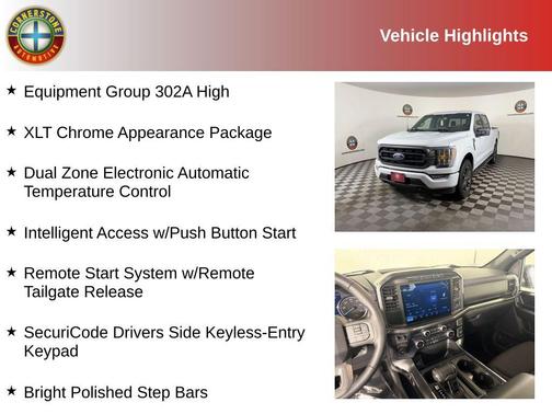 White Metallic 2022 Ford F-150 XLT