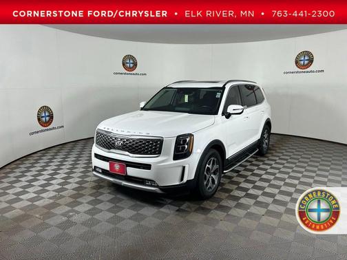 White 2021 Kia Telluride EX