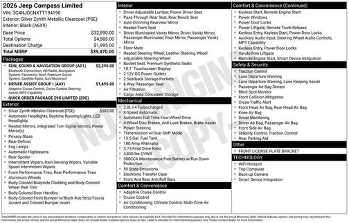 2026 Jeep Compass Limited
