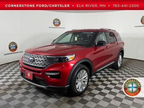 Red 2020 Ford Explorer Limited