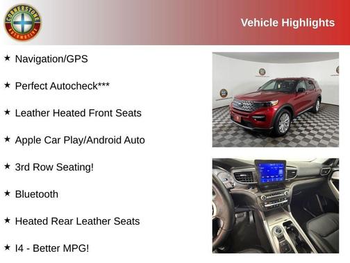 Red 2020 Ford Explorer Limited