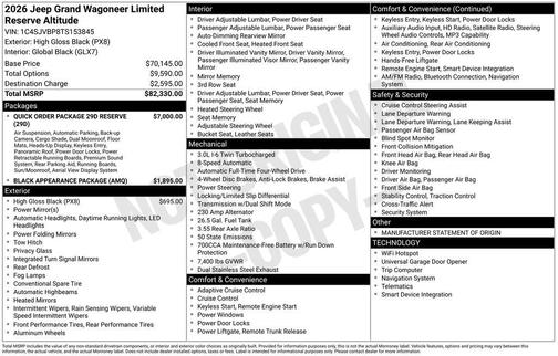 2026 Jeep Grand Wagoneer LIMITED