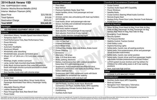 Brown 2014 Buick Verano Base