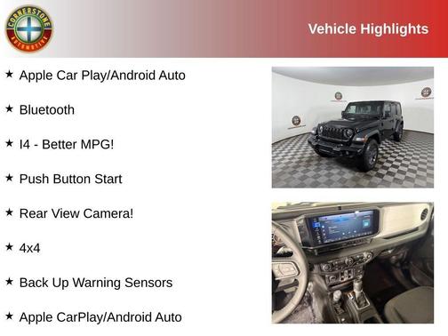 Black 2025 Jeep Wrangler Sport