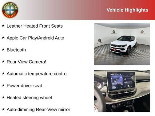 White 2024 Jeep Compass Limited