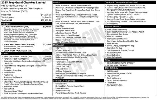 2025 Jeep Grand Cherokee Limited