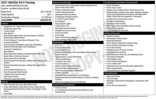 2021 Mazda CX-5 Touring