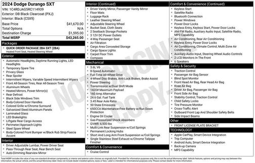 2024 Dodge Durango SXT