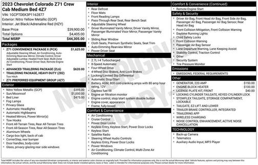 2023 Chevrolet Colorado Z71