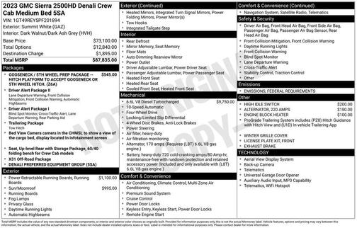 2023 GMC Sierra 2500 Denali