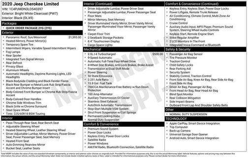 2020 Jeep Cherokee Limited