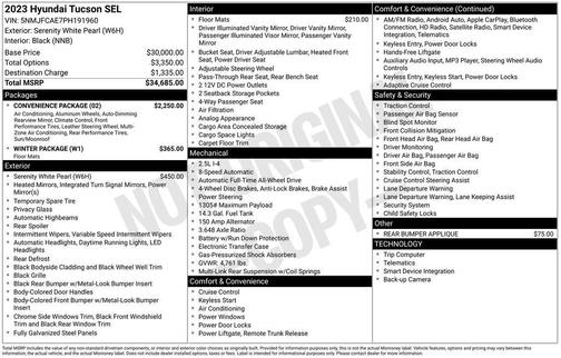 2023 Hyundai TUCSON SEL
